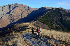 Scendendo dal Pernice verso il Piancavallone